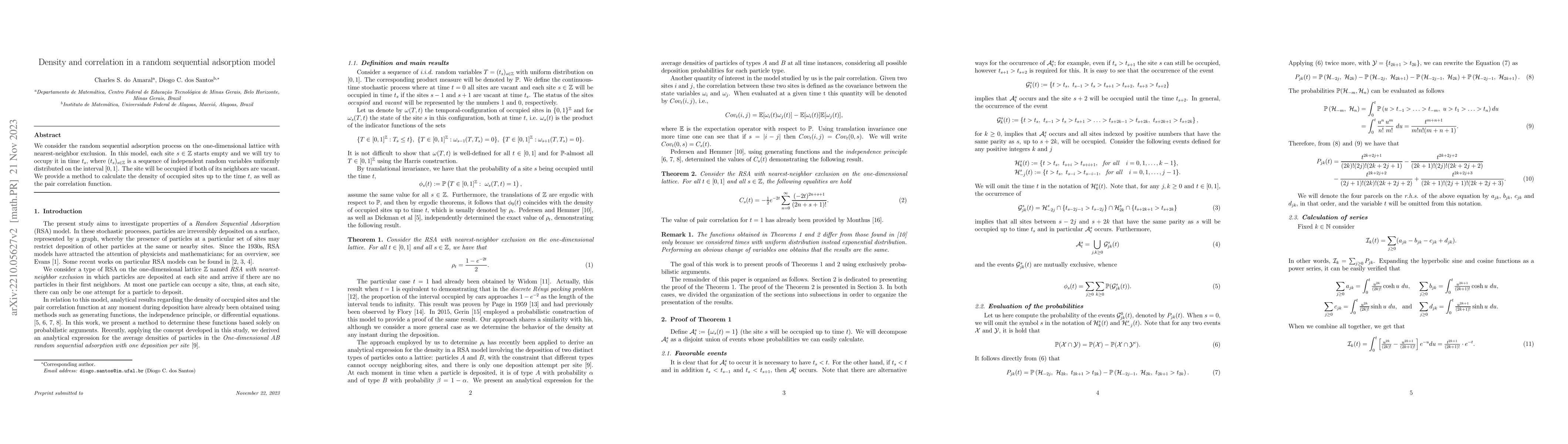 Thumbnail for Density and correlation in a random sequential adsorption model