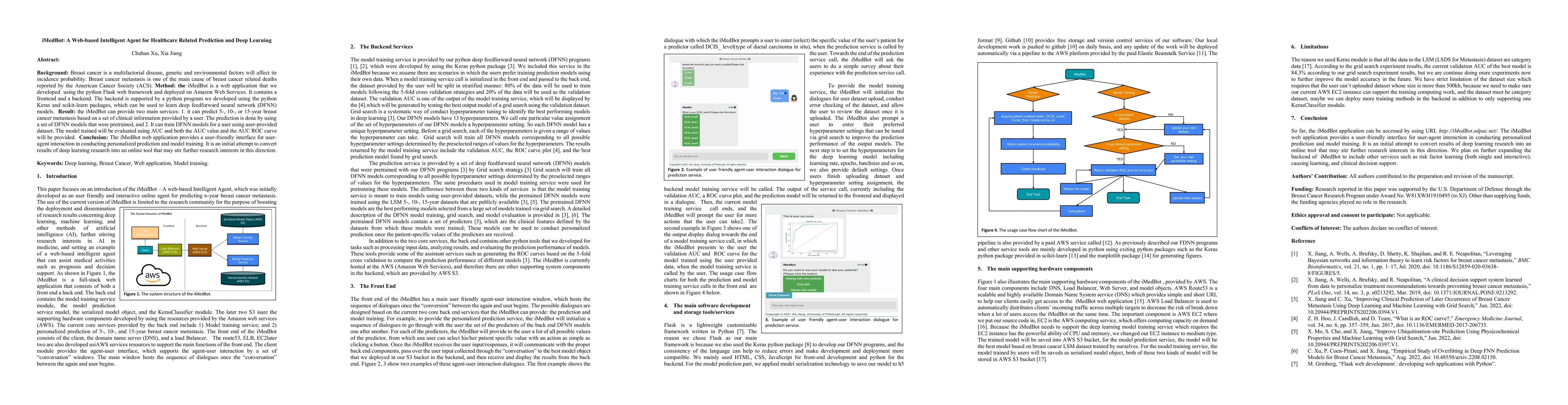 Thumbnail for iMedBot: A Web-based Intelligent Agent for Healthcare Related Prediction
  and Deep Learning