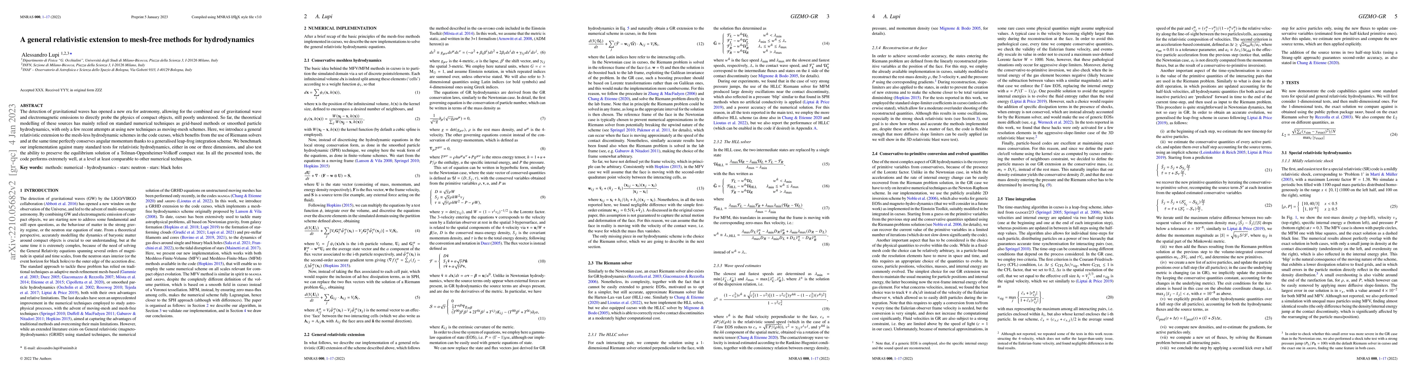 Thumbnail for A general relativistic extension to mesh-free methods for hydrodynamics