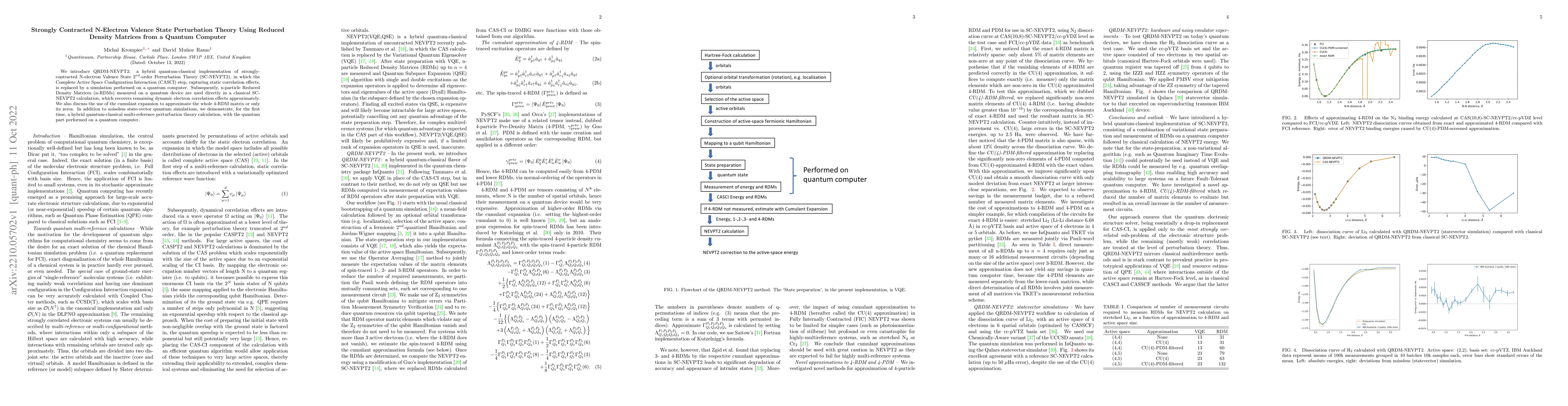Thumbnail for Strongly Contracted N-Electron Valence State Perturbation Theory Using
  Reduced Density Matrices from a Quantum Computer