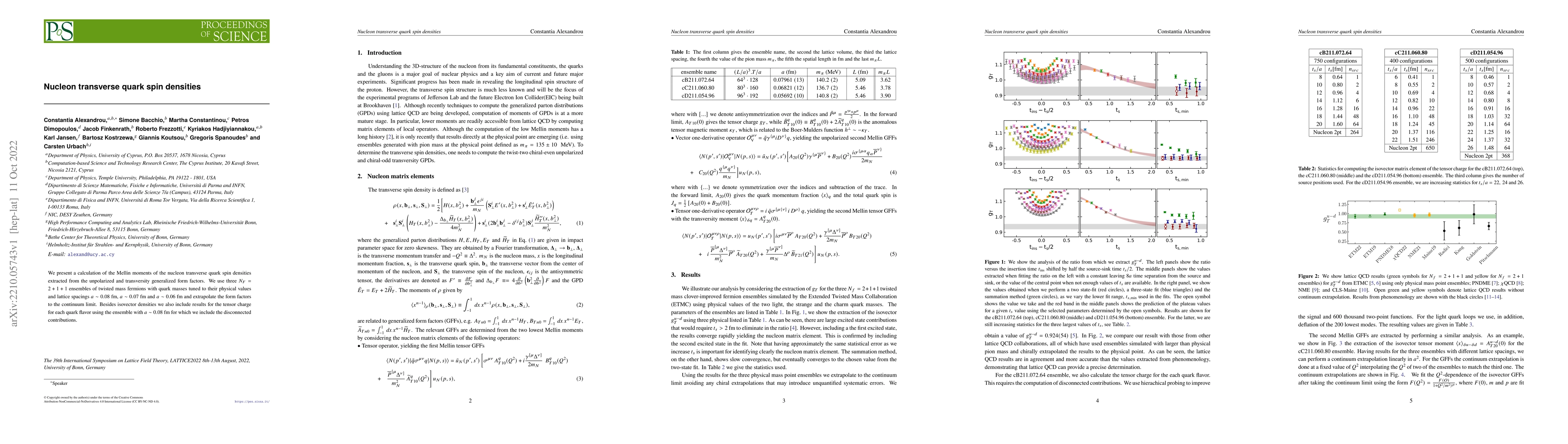 Thumbnail for Nucleon transverse quark spin densities