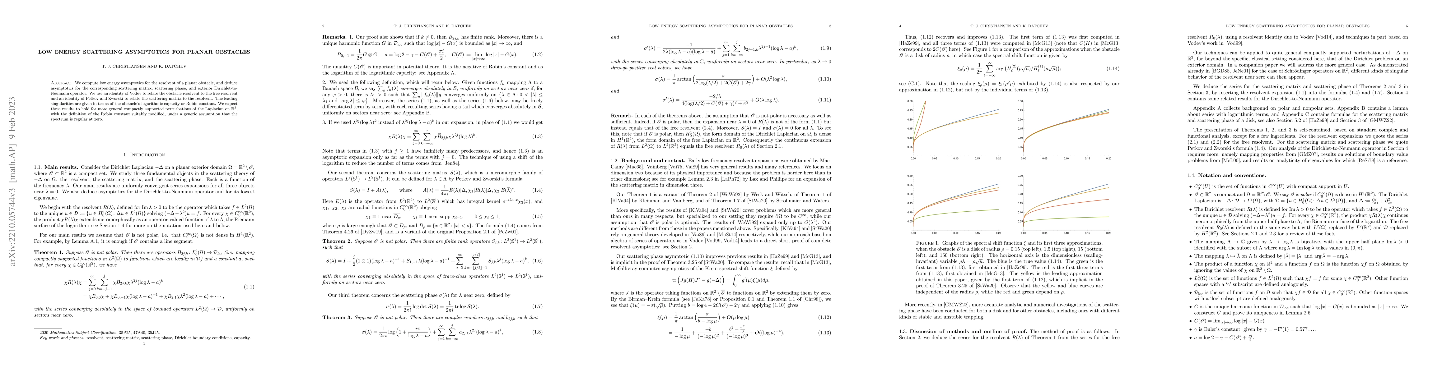 Thumbnail for Low energy scattering asymptotics for planar obstacles