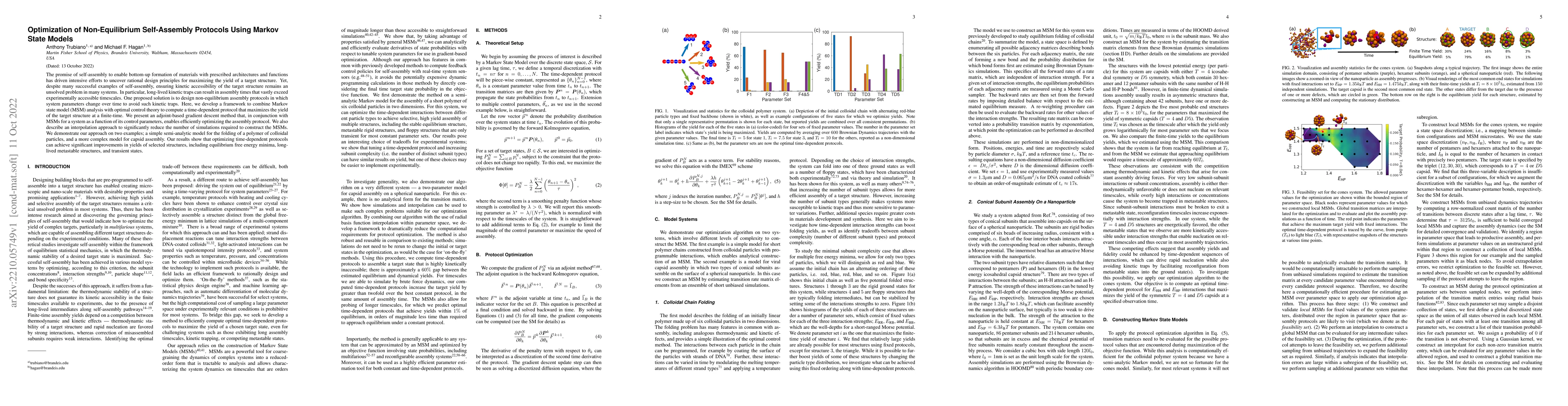 Thumbnail for Optimization of Non-Equilibrium Self-Assembly Protocols Using Markov
  State Models