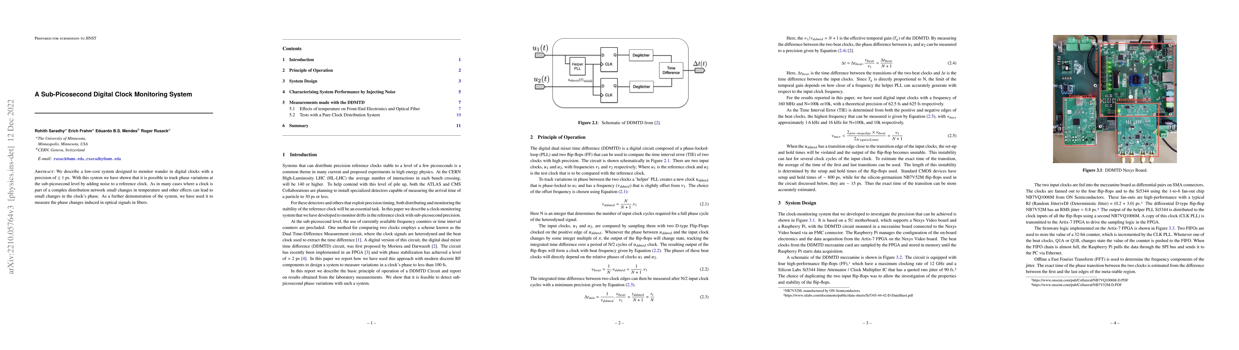 Thumbnail for A Sub-Picosecond Digital Clock Monitoring System