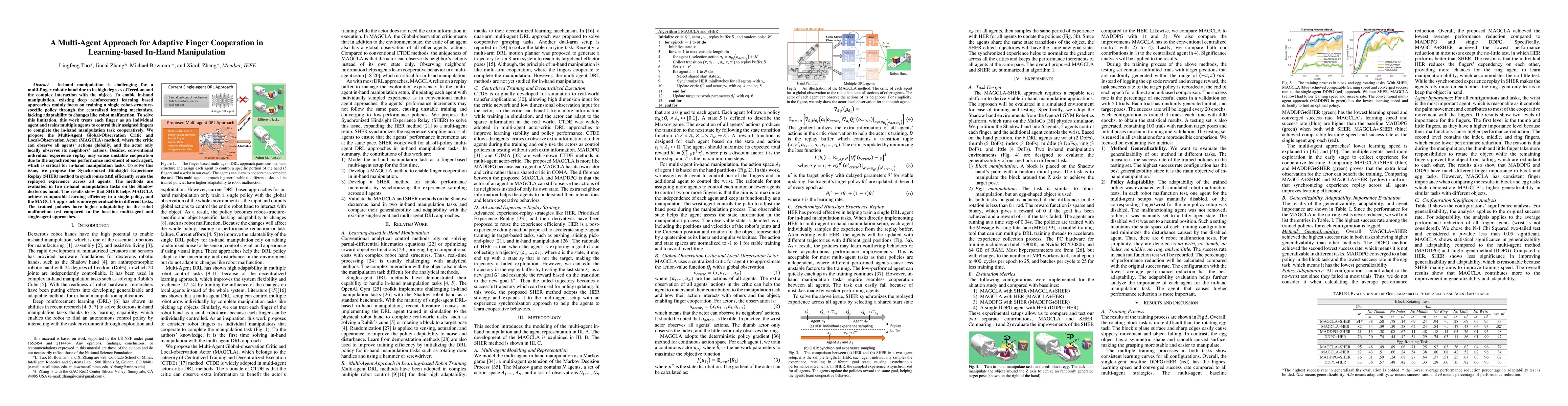 Thumbnail for A Multi-Agent Approach for Adaptive Finger Cooperation in Learning-based
  In-Hand Manipulation