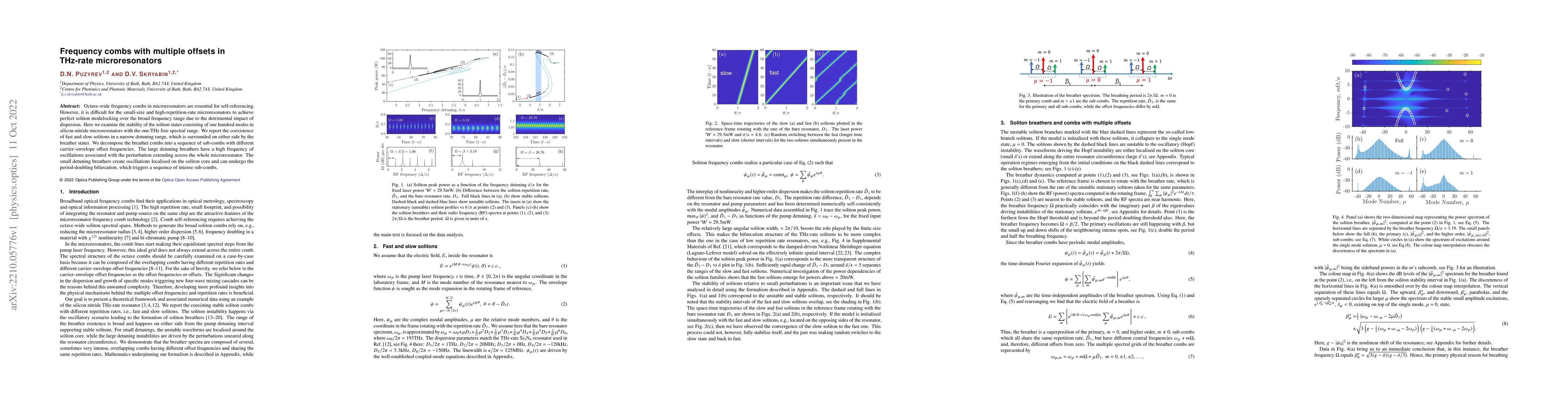 Thumbnail for Frequency combs with multiple offsets in THz-rate microresonators