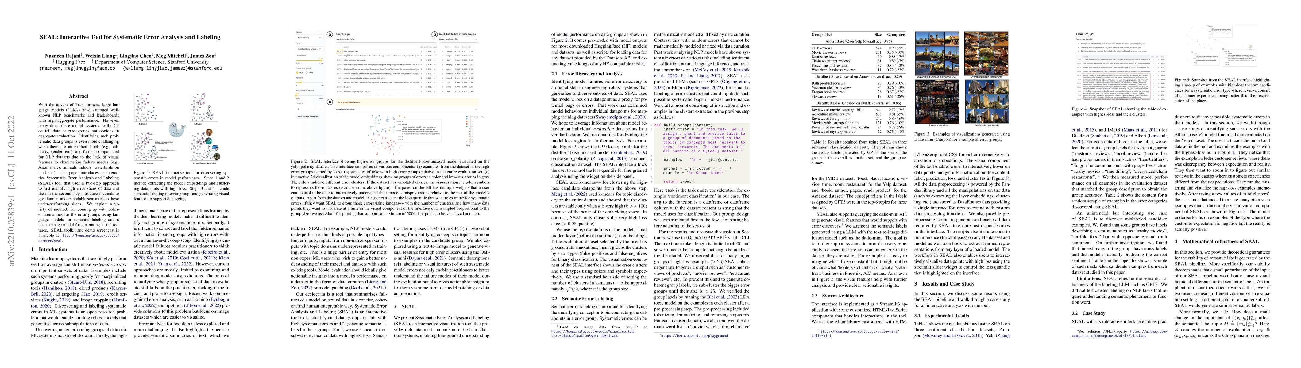 Thumbnail for SEAL : Interactive Tool for Systematic Error Analysis and Labeling