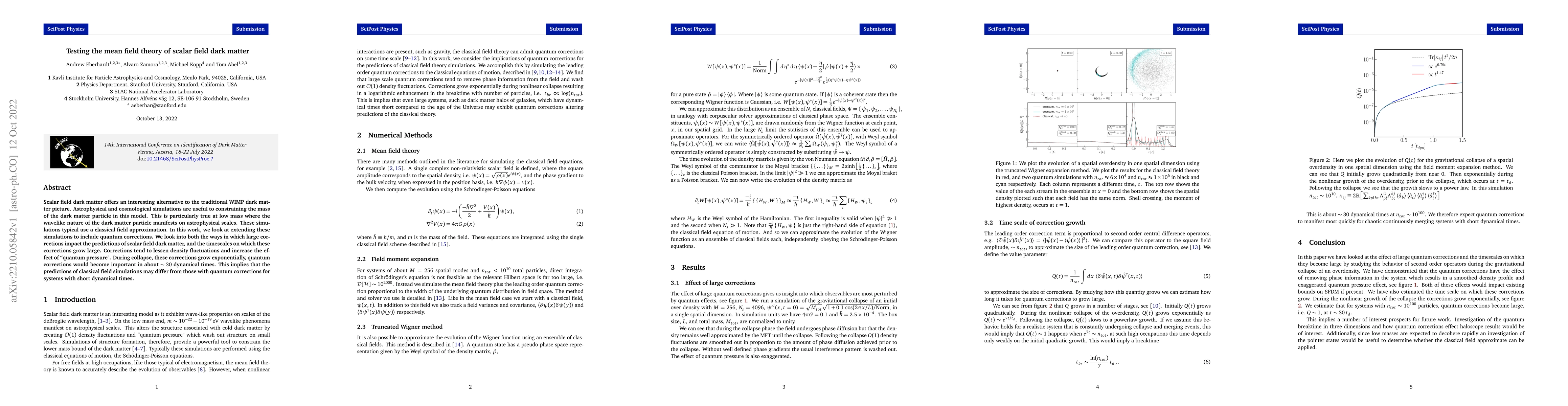 Thumbnail for Testing the mean field theory of scalar field dark matter