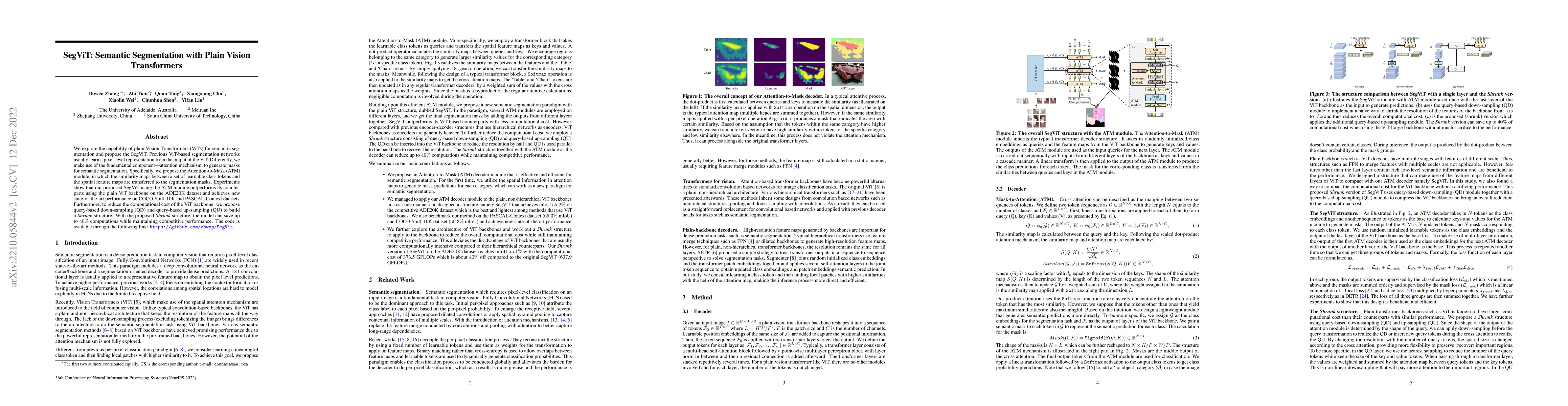 Thumbnail for SegViT: Semantic Segmentation with Plain Vision Transformers