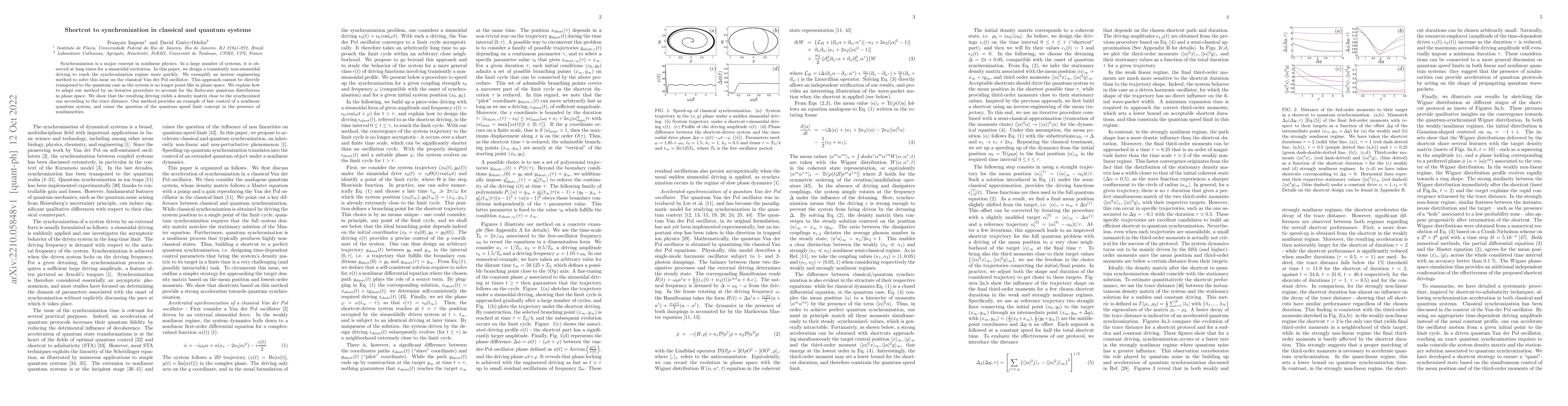 Thumbnail for Shortcut to synchronization in classical and quantum systems