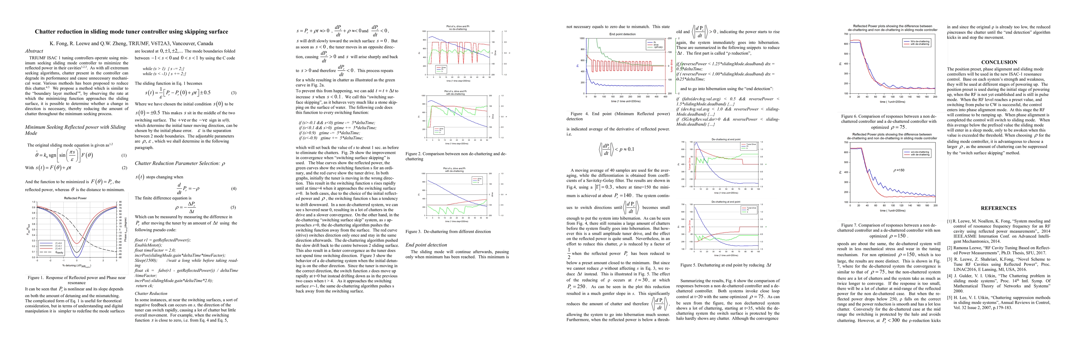 Thumbnail for Chatter reduction in sliding mode tuner controller using skipping
  surface