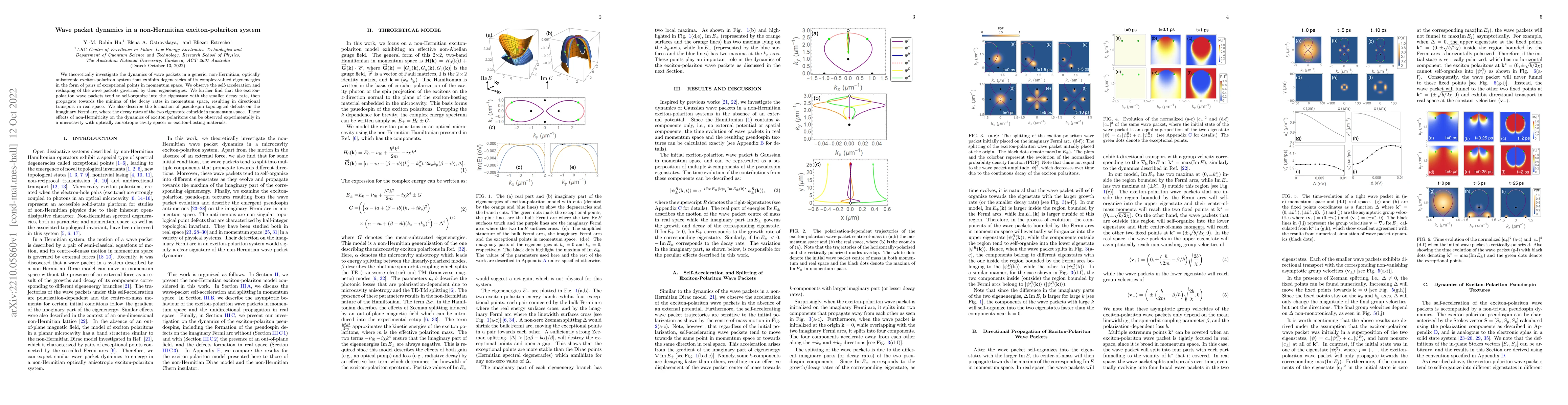 Thumbnail for Wave packet dynamics in a non-Hermitian exciton-polariton system