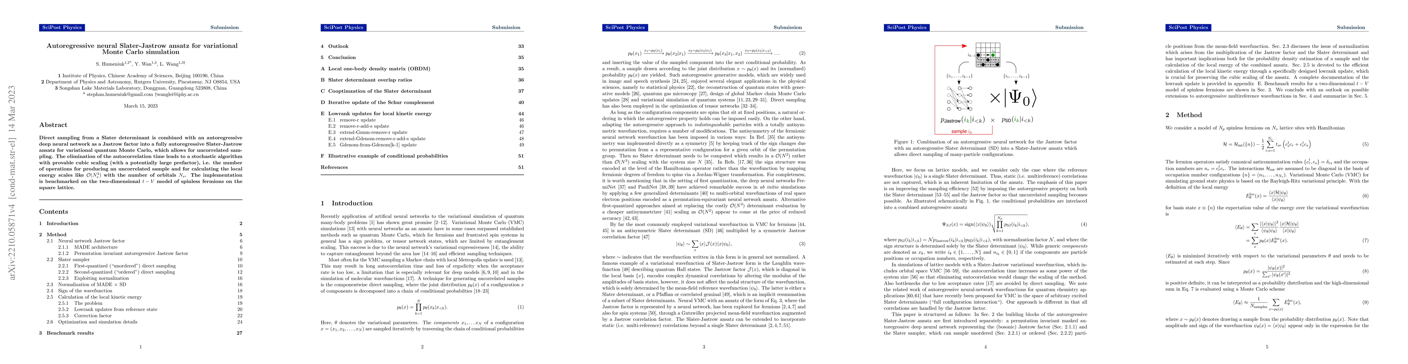 Thumbnail for Autoregressive neural Slater-Jastrow ansatz for variational Monte Carlo
  simulation