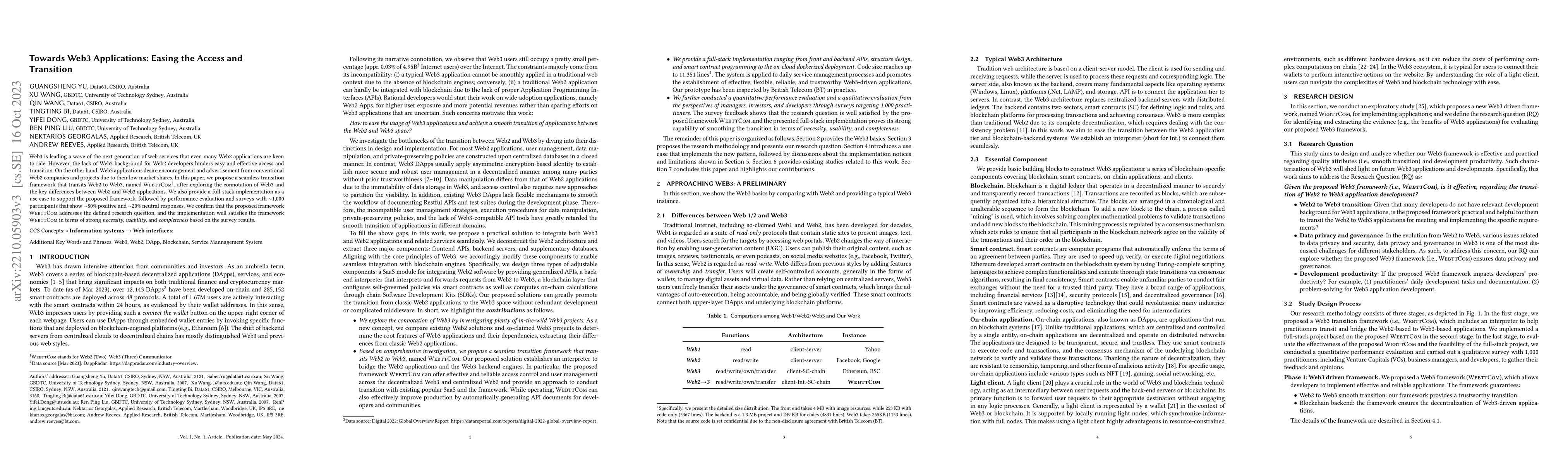 Thumbnail for Towards Web3 Applications: Easing the Access and Transition