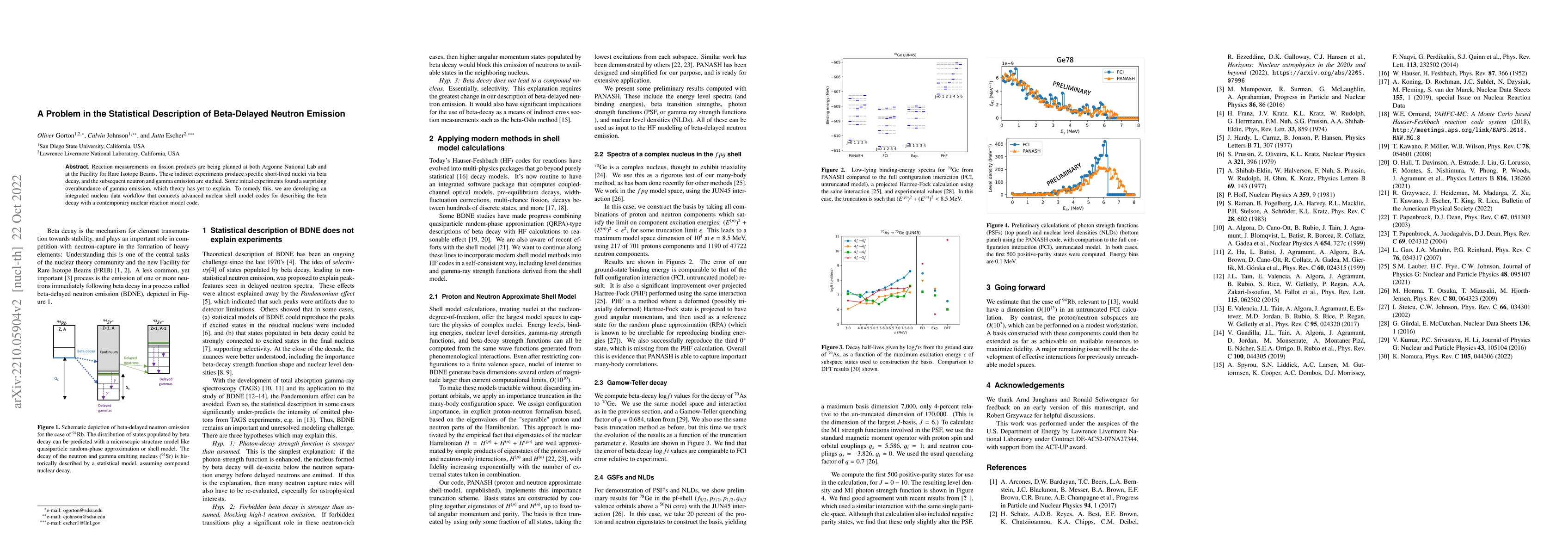 Thumbnail for A Problem in the Statistical Description of Beta-Delayed Neutron
  Emission