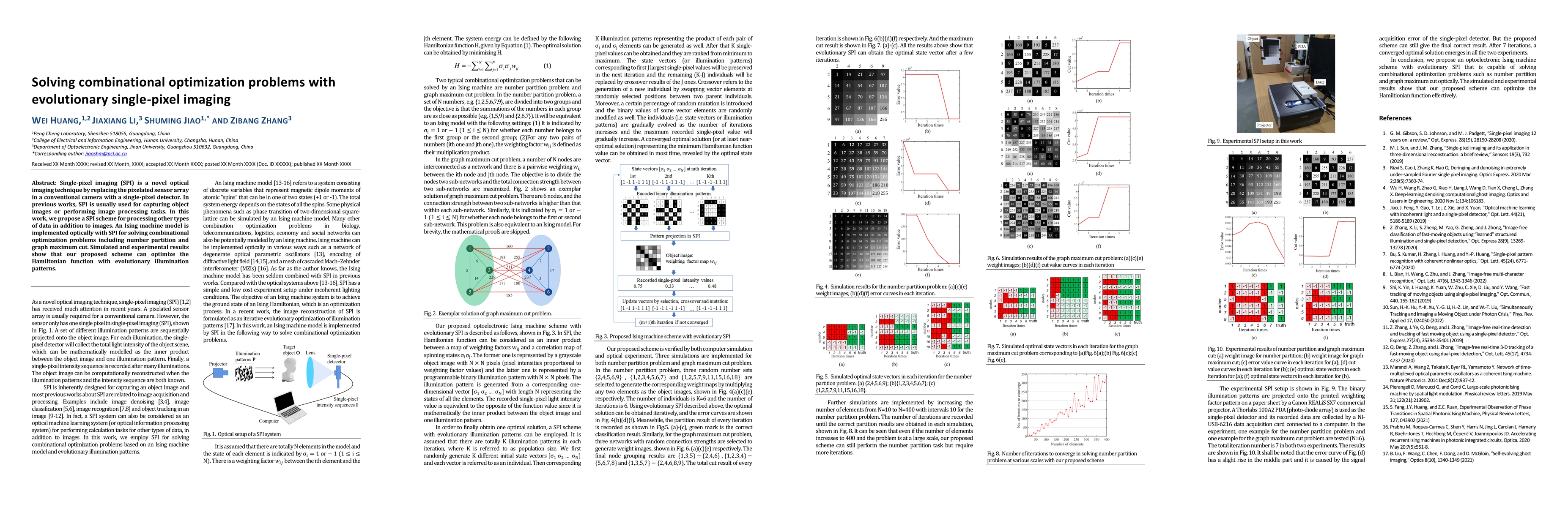 Thumbnail for Solving combinational optimization problems with evolutionary
  single-pixel imaging