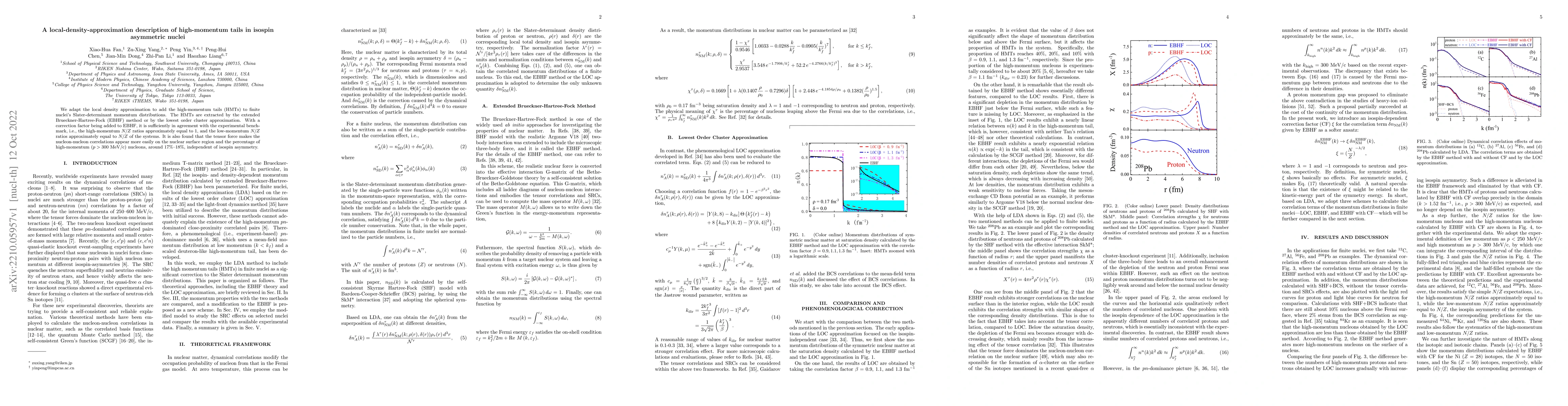 Thumbnail for A local-density-approximation description of high-momentum tails in
  isospin asymmetric nuclei
