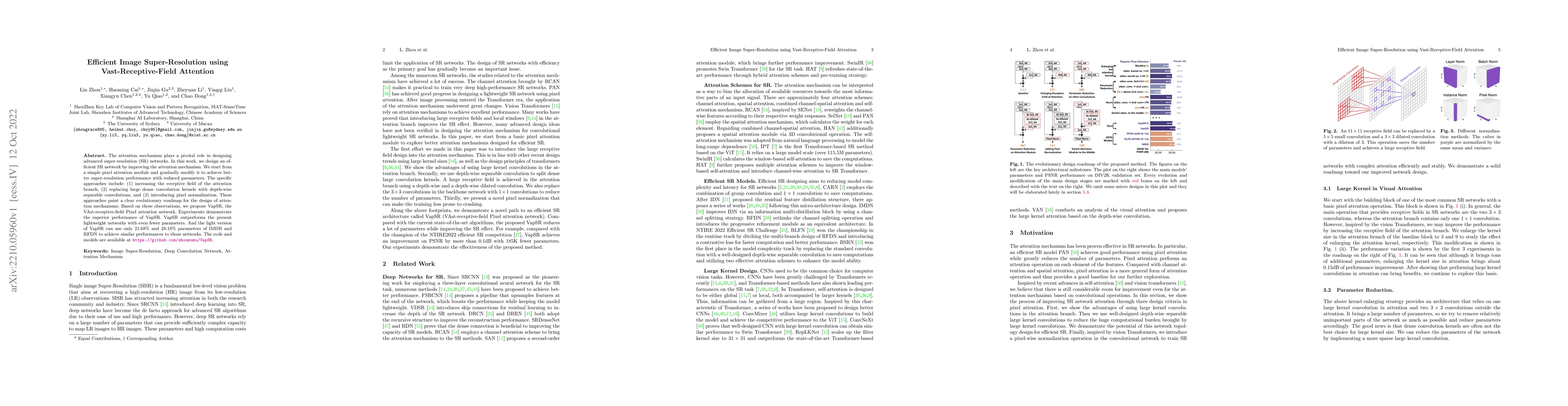 Thumbnail for Efficient Image Super-Resolution using Vast-Receptive-Field Attention