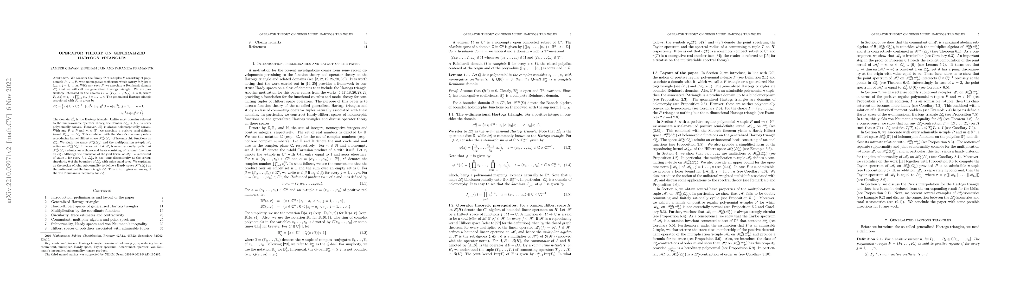 Thumbnail for Operator theory on generalized Hartogs triangles