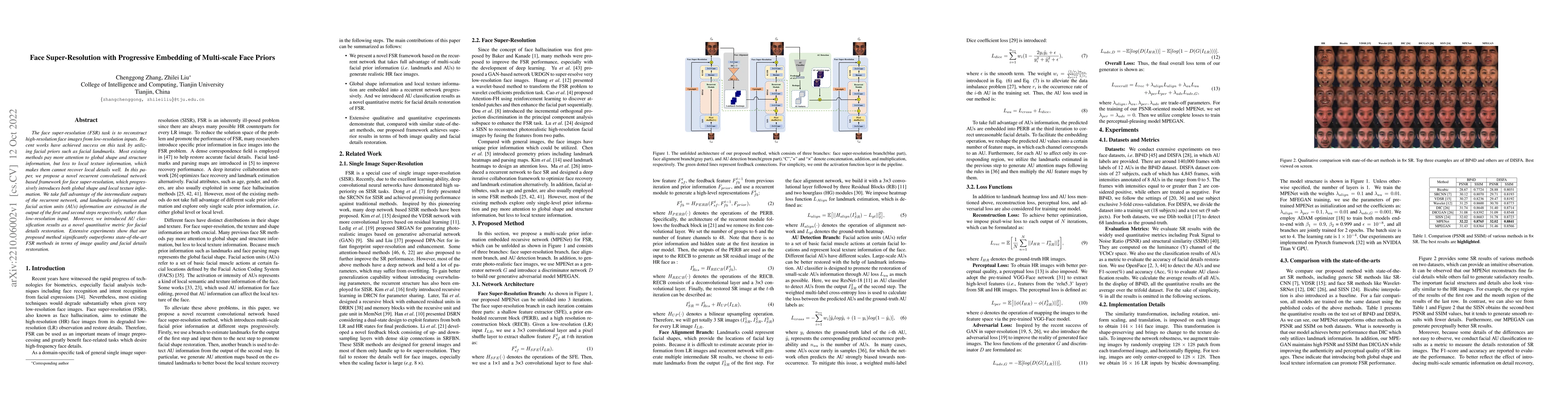 Thumbnail for Face Super-Resolution with Progressive Embedding of Multi-scale Face
  Priors