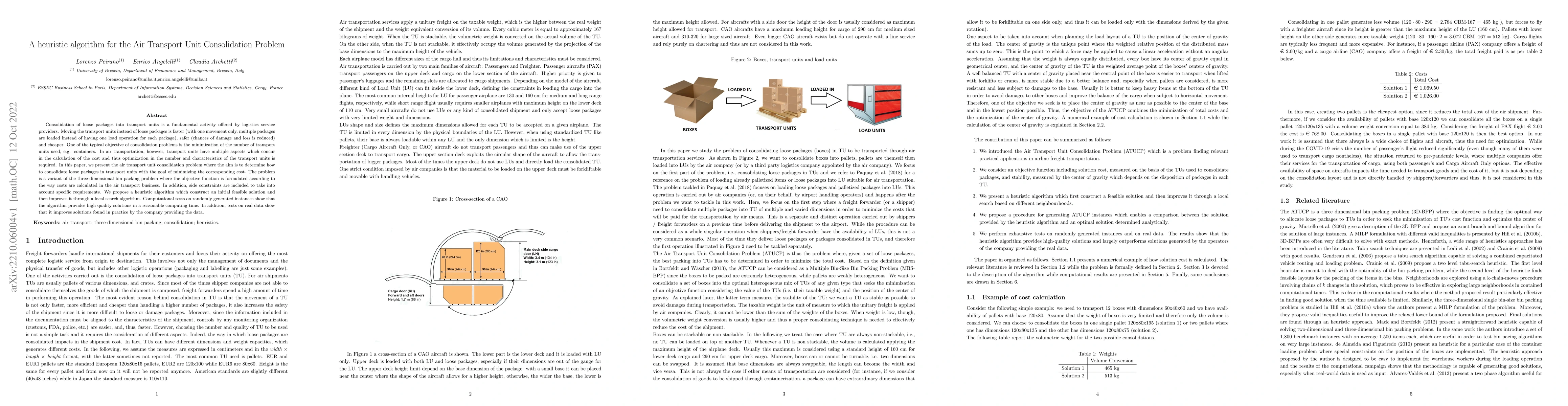 Thumbnail for A heuristic algorithm for the Air Transport Unit Consolidation Problem