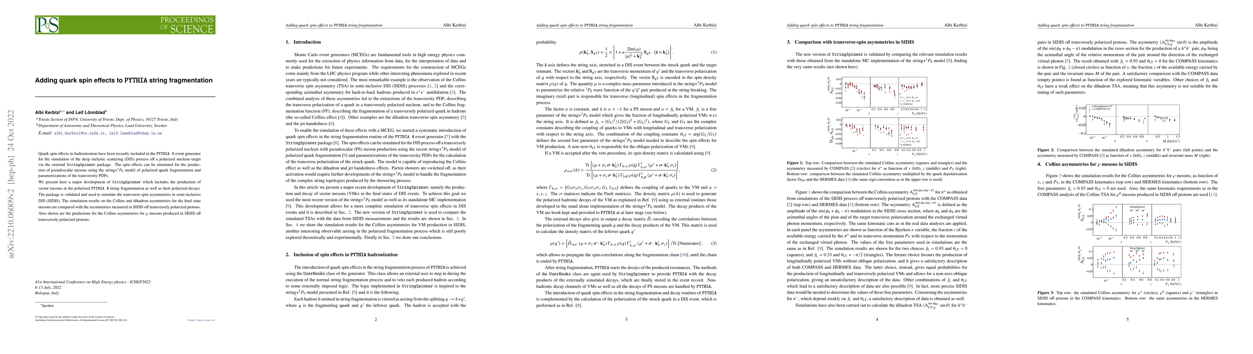 Thumbnail for Adding quark spin effects to PYTHIA string fragmentation