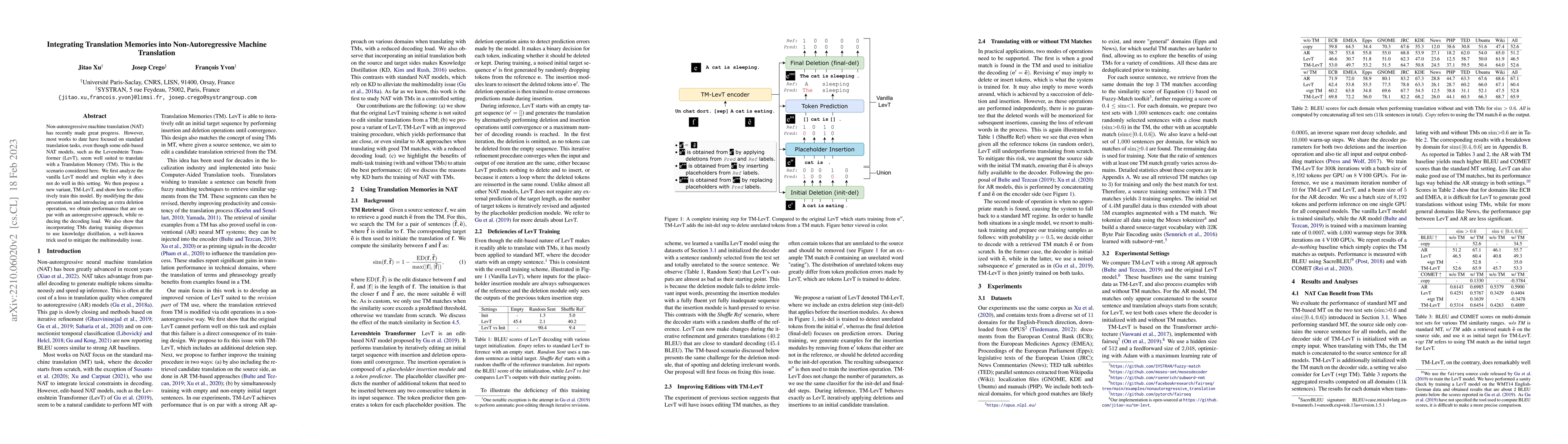 Thumbnail for Integrating Translation Memories into Non-Autoregressive Machine
  Translation