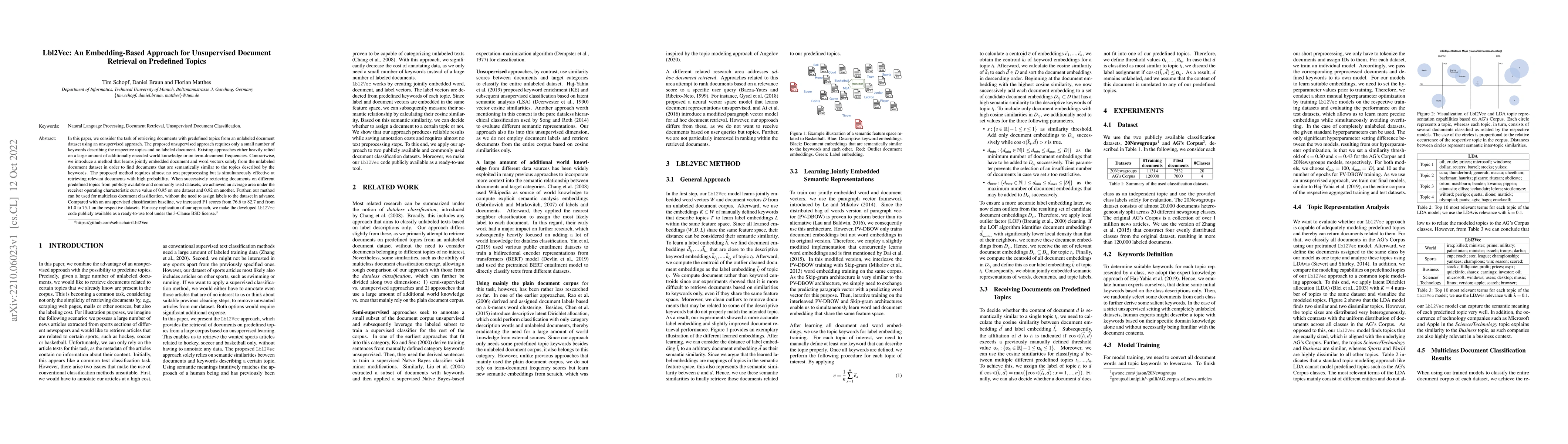 Thumbnail for Lbl2Vec: An Embedding-Based Approach for Unsupervised Document Retrieval
  on Predefined Topics