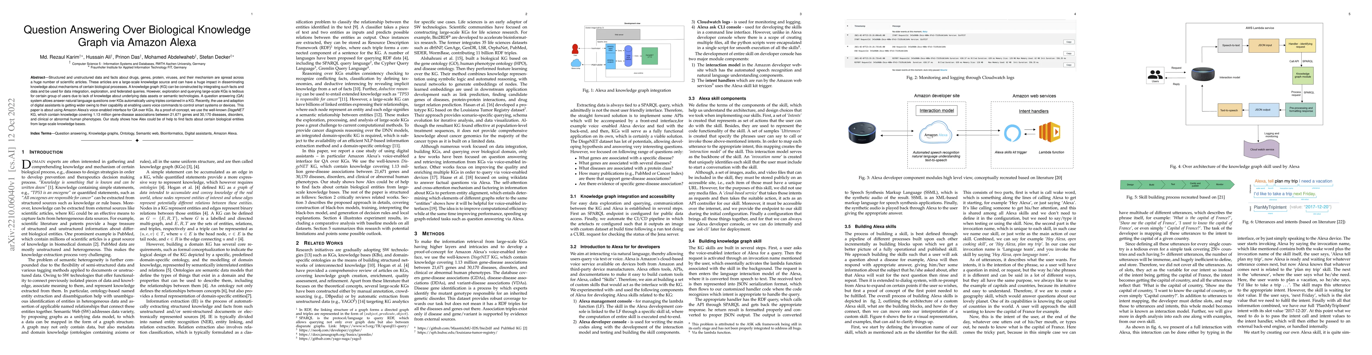 Thumbnail for Question Answering Over Biological Knowledge Graph via Amazon Alexa