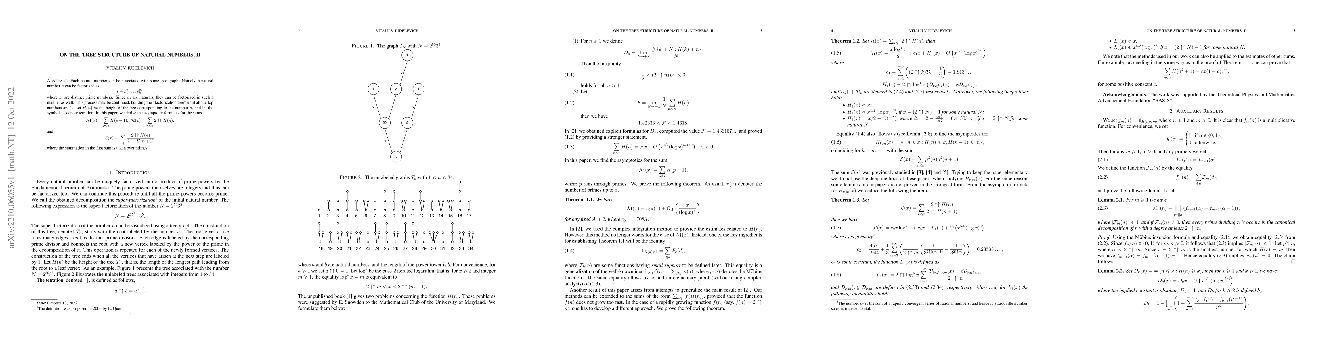 Thumbnail for On The Tree Structure of Natural Numbers, II