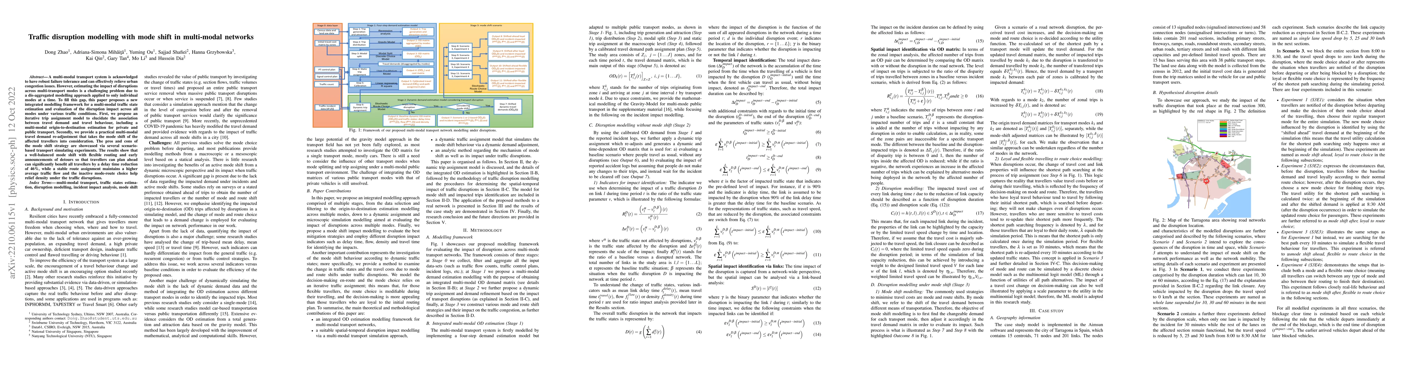 Thumbnail for Traffic disruption modelling with mode shift in multi-modal networks
