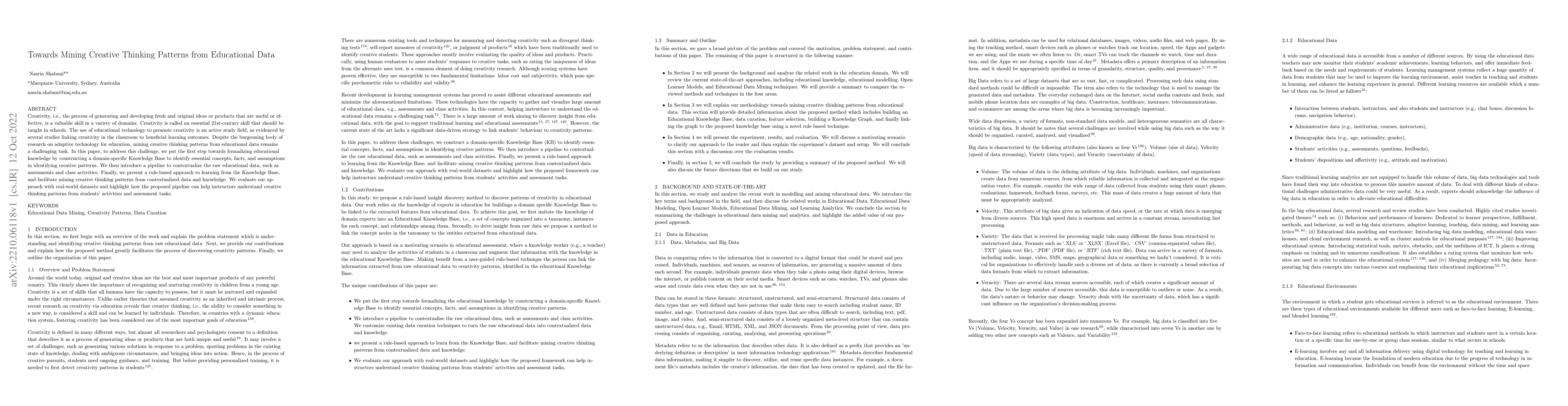 Thumbnail for Towards Mining Creative Thinking Patterns from Educational Data