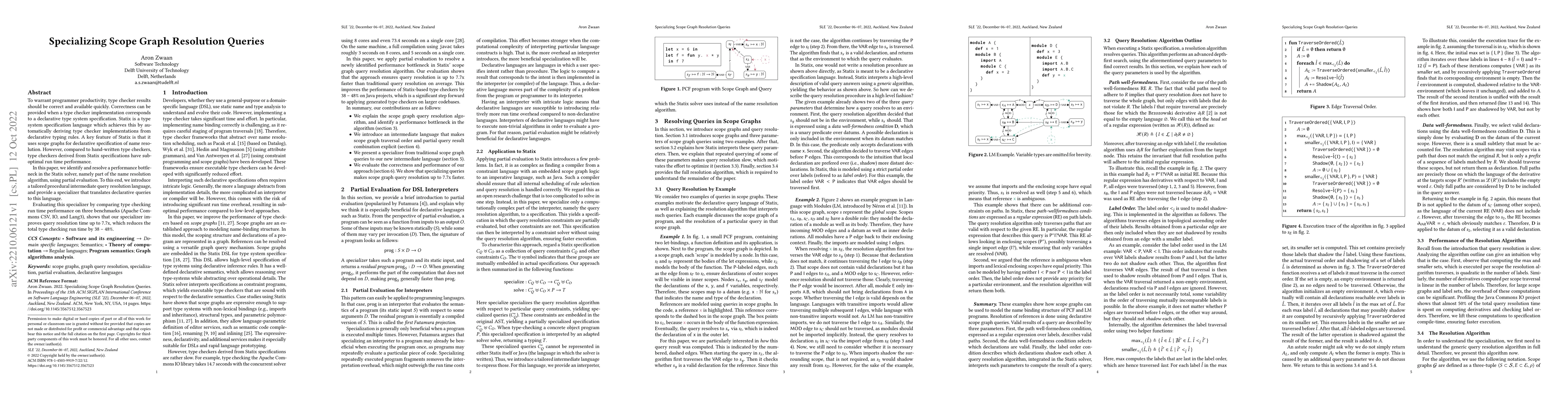 Thumbnail for Specializing Scope Graph Resolution Queries: Extended Edition