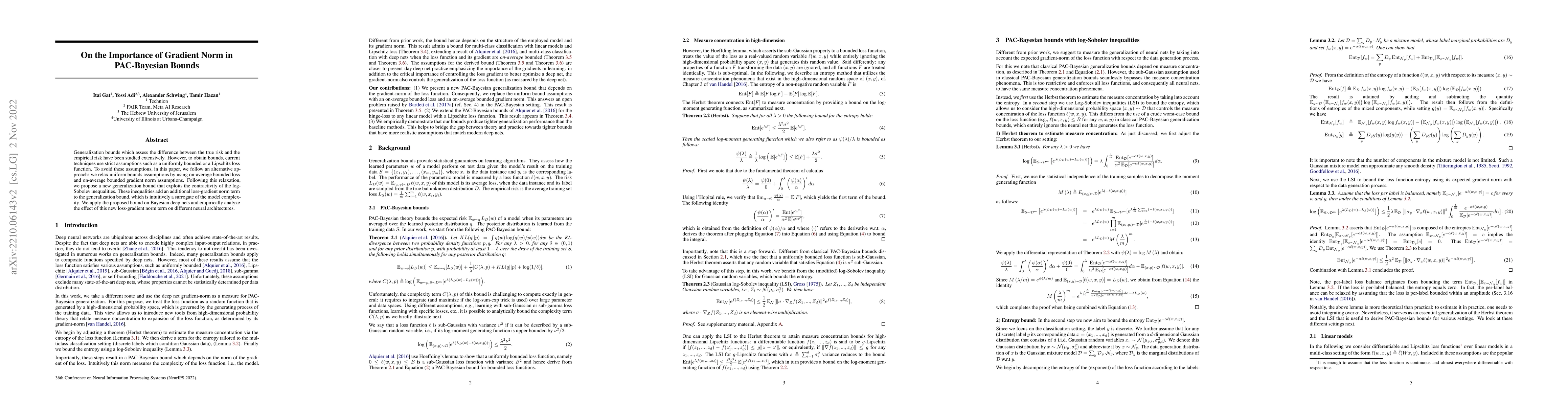 Thumbnail for On the Importance of Gradient Norm in PAC-Bayesian Bounds