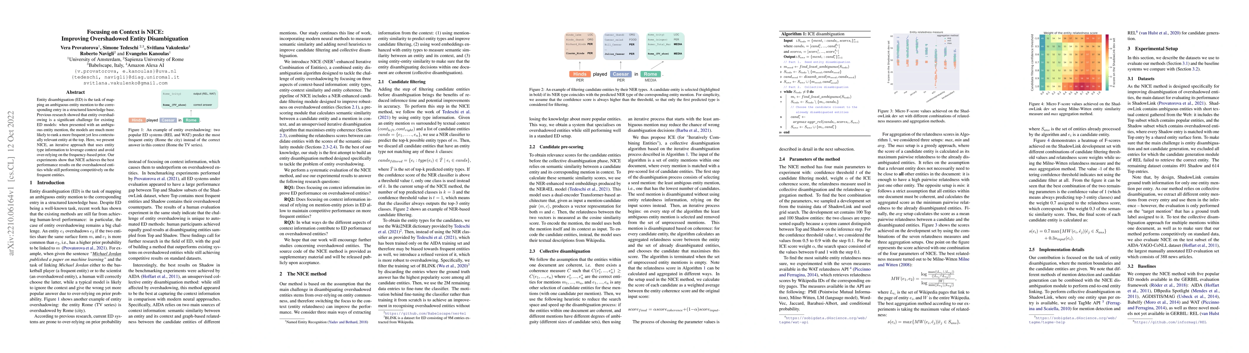 Thumbnail for Focusing on Context is NICE: Improving Overshadowed Entity
  Disambiguation