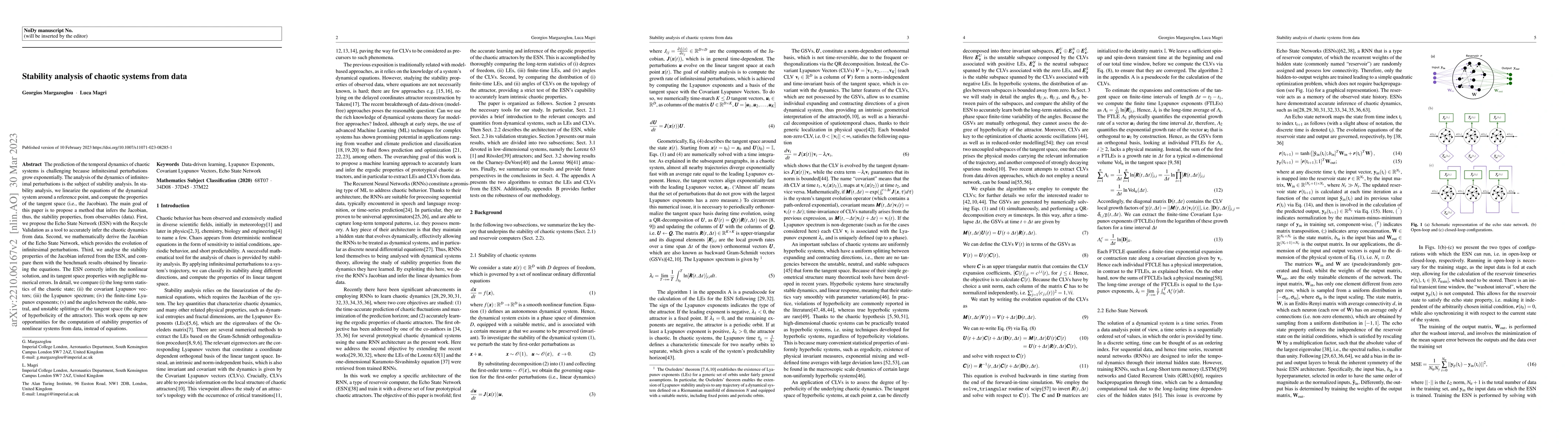 Thumbnail for Stability analysis of chaotic systems from data