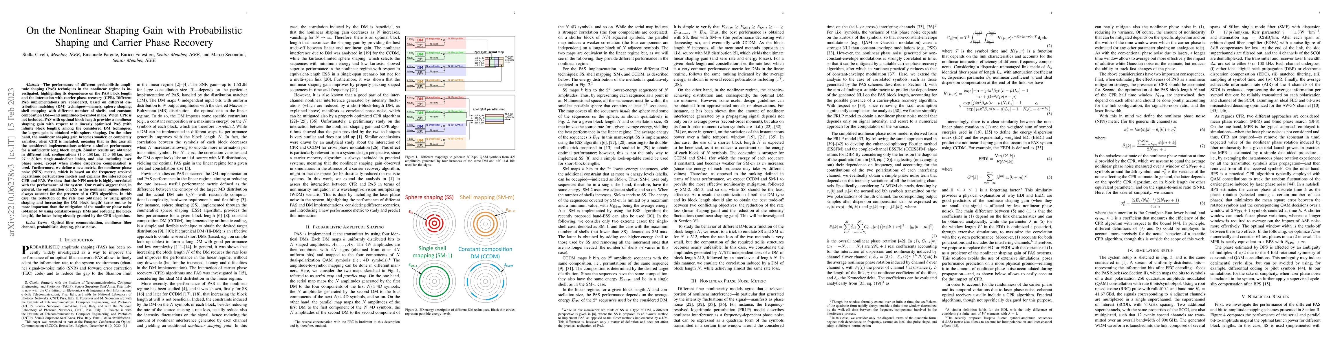 Thumbnail for On the Nonlinear Shaping Gain with Probabilistic Shaping and Carrier
  Phase Recovery