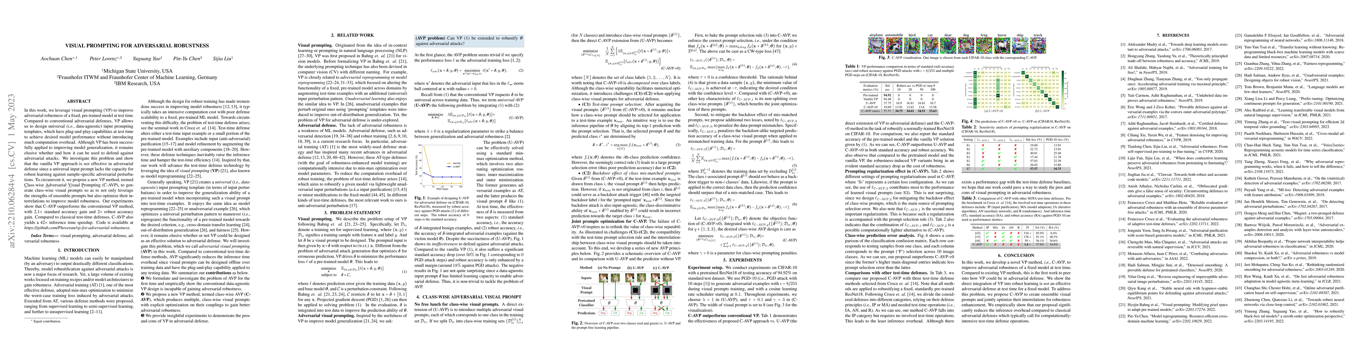 Thumbnail for Visual Prompting for Adversarial Robustness