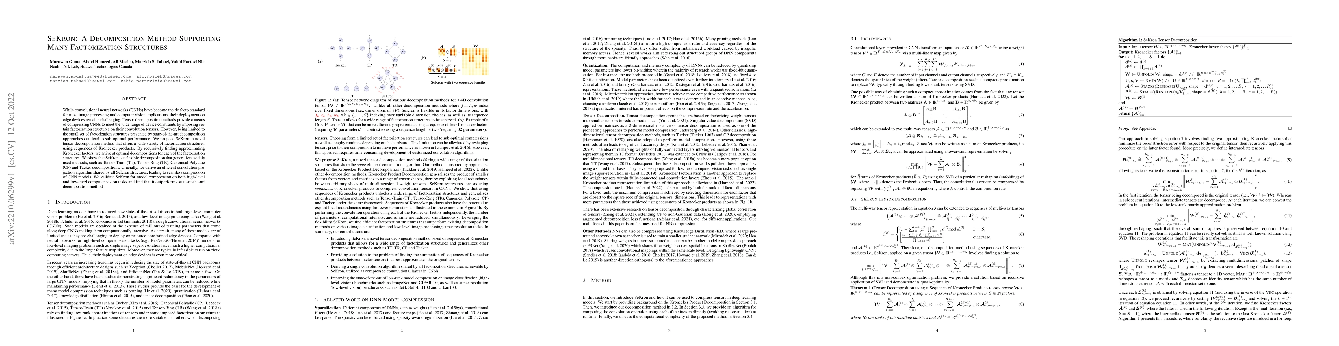 Thumbnail for SeKron: A Decomposition Method Supporting Many Factorization Structures