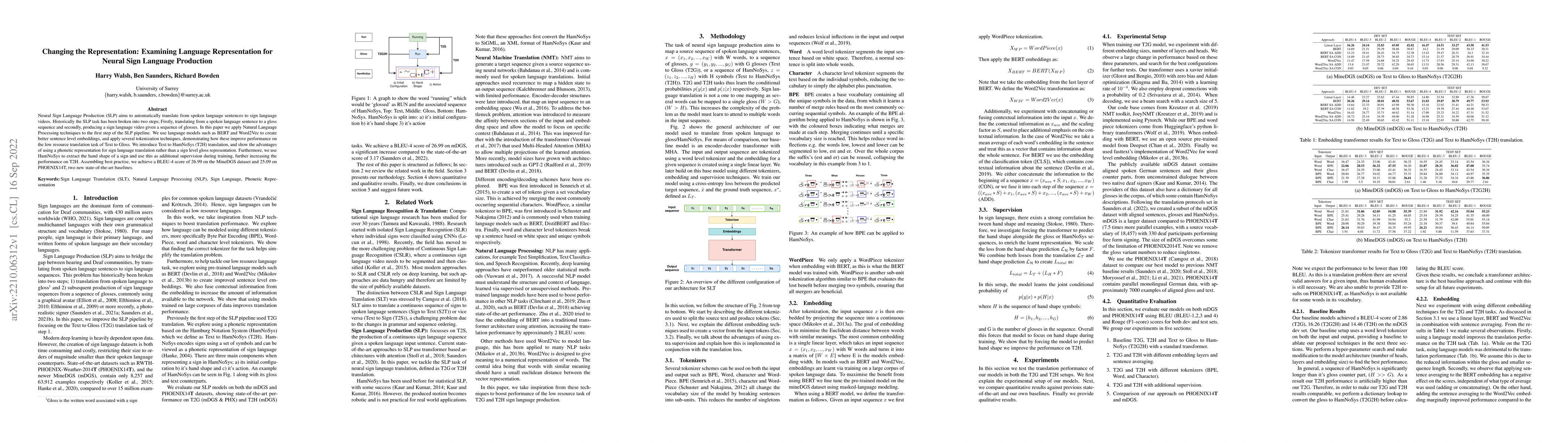 Thumbnail for Changing the Representation: Examining Language Representation for
  Neural Sign Language Production