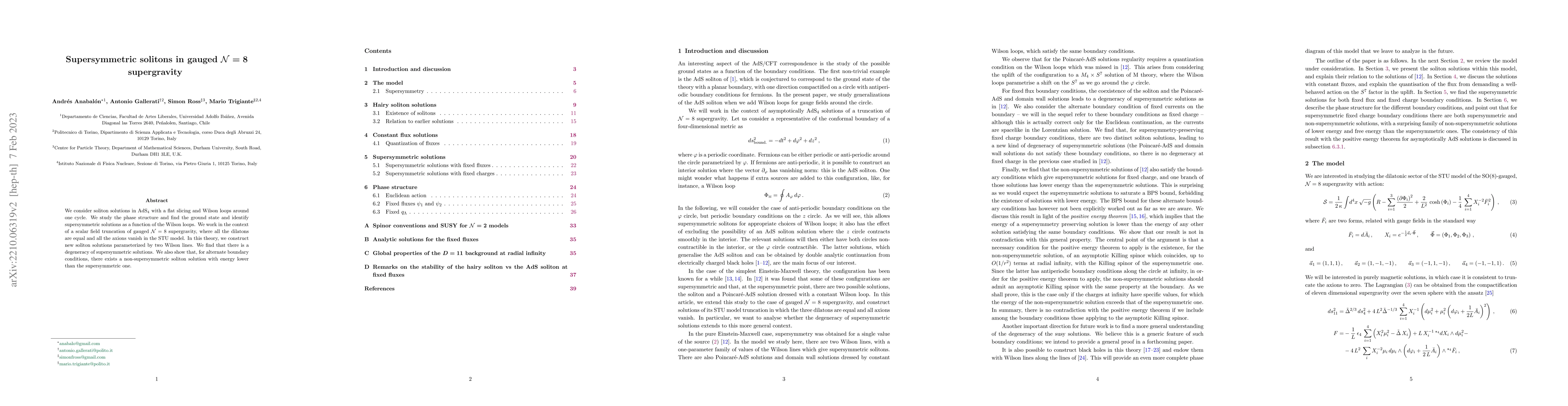 Thumbnail for Supersymmetric solitons in gauged $\mathcal{N}=8$ supergravity
