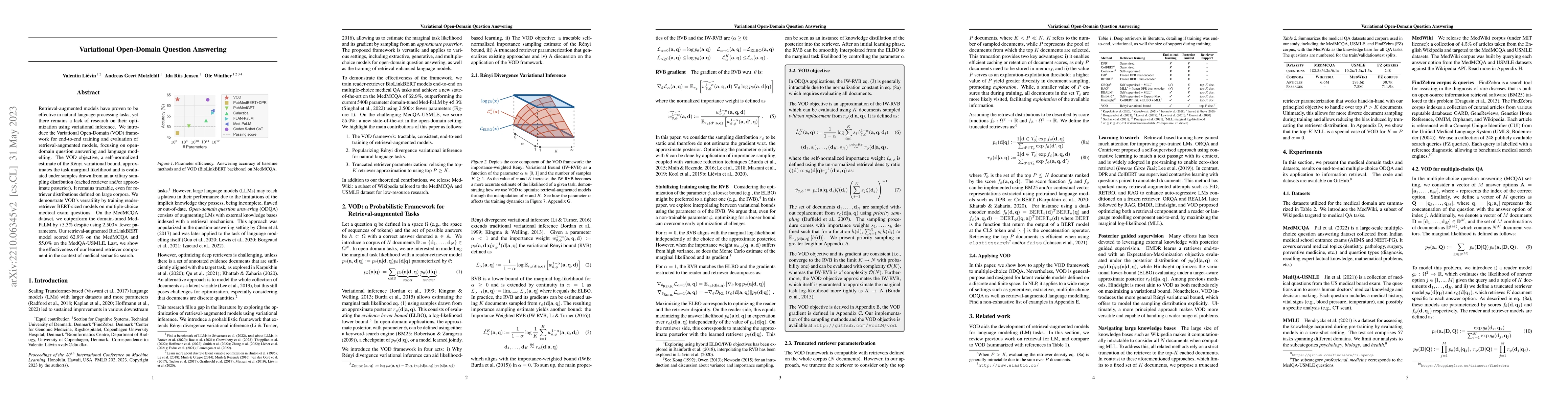 Thumbnail for Variational Open-Domain Question Answering