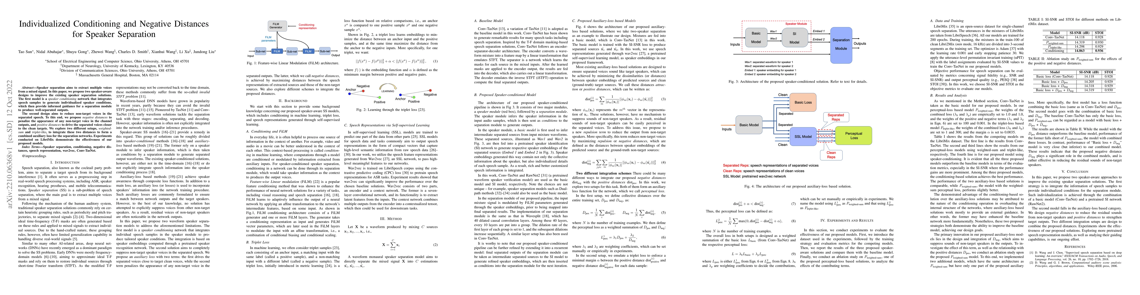 Thumbnail for Individualized Conditioning and Negative Distances for Speaker
  Separation