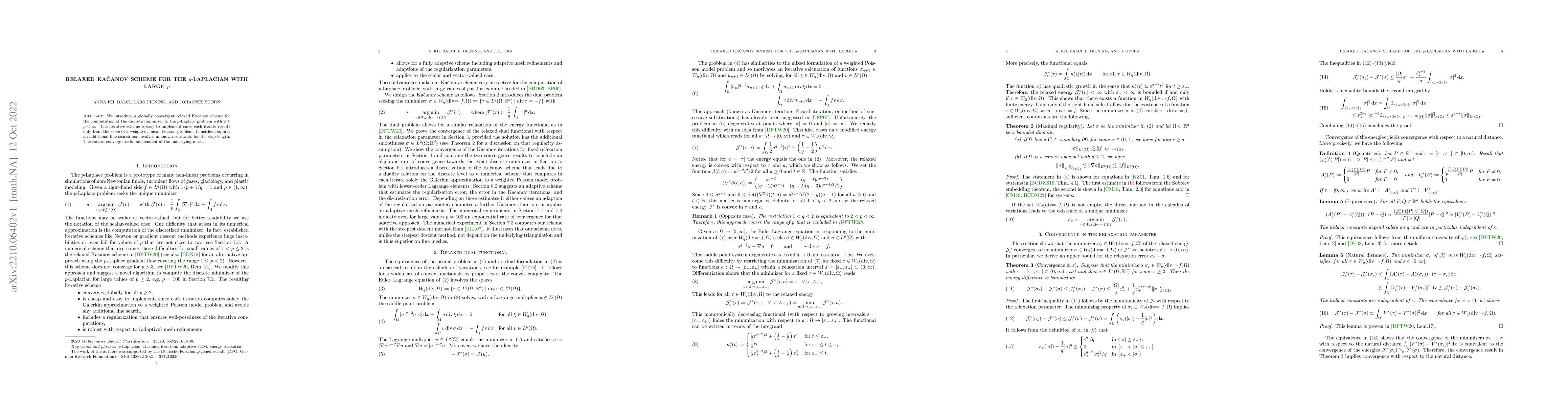 Thumbnail for Relaxed Kacanov scheme for the p-Laplacian with large p