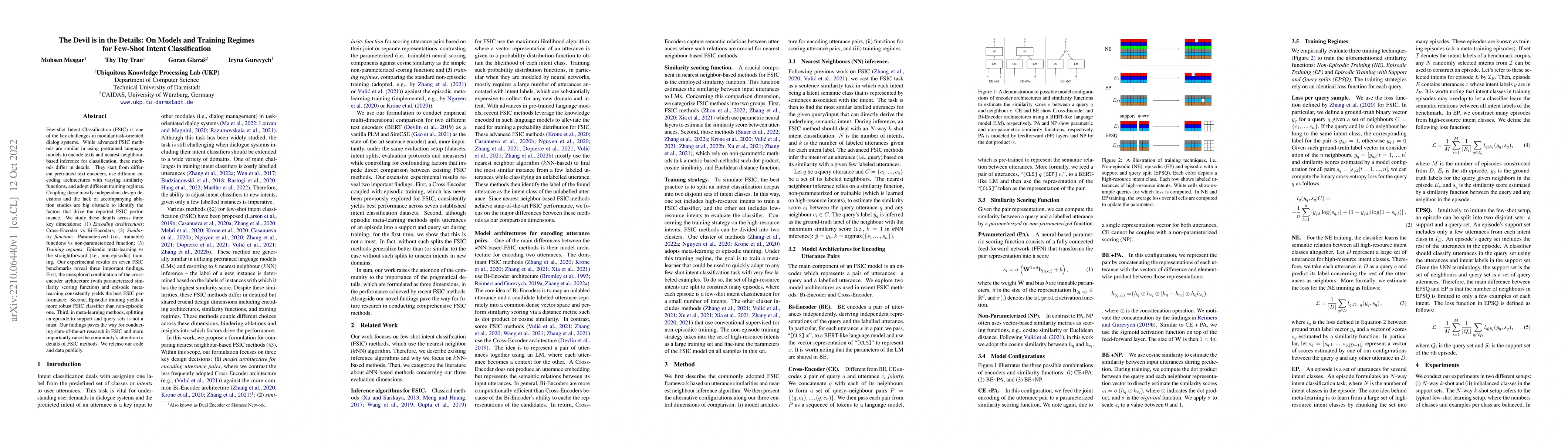 Thumbnail for The Devil is in the Details: On Models and Training Regimes for Few-Shot
  Intent Classification