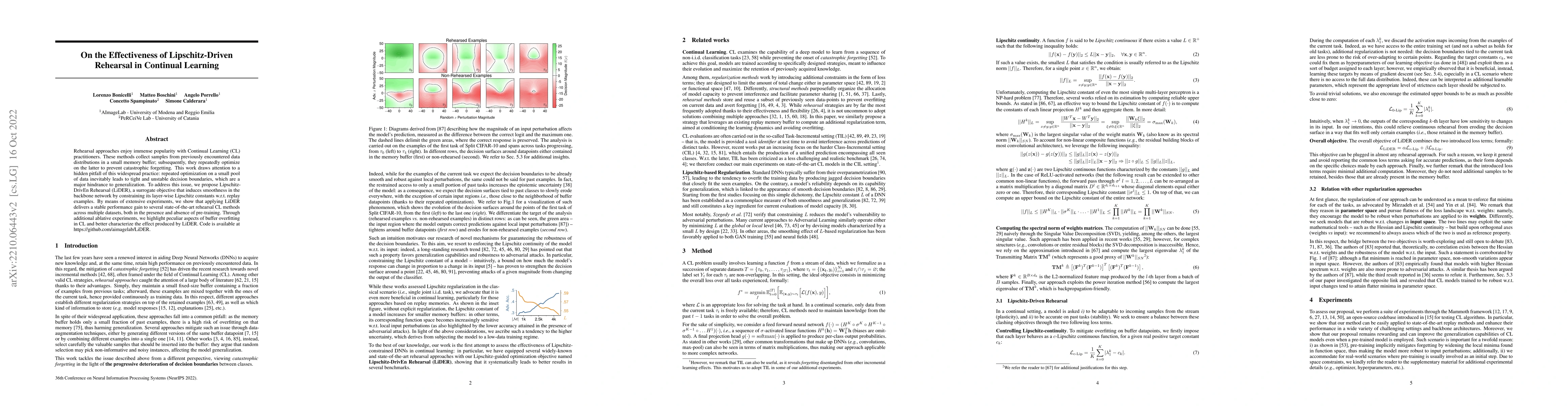 Thumbnail for On the Effectiveness of Lipschitz-Driven Rehearsal in Continual Learning