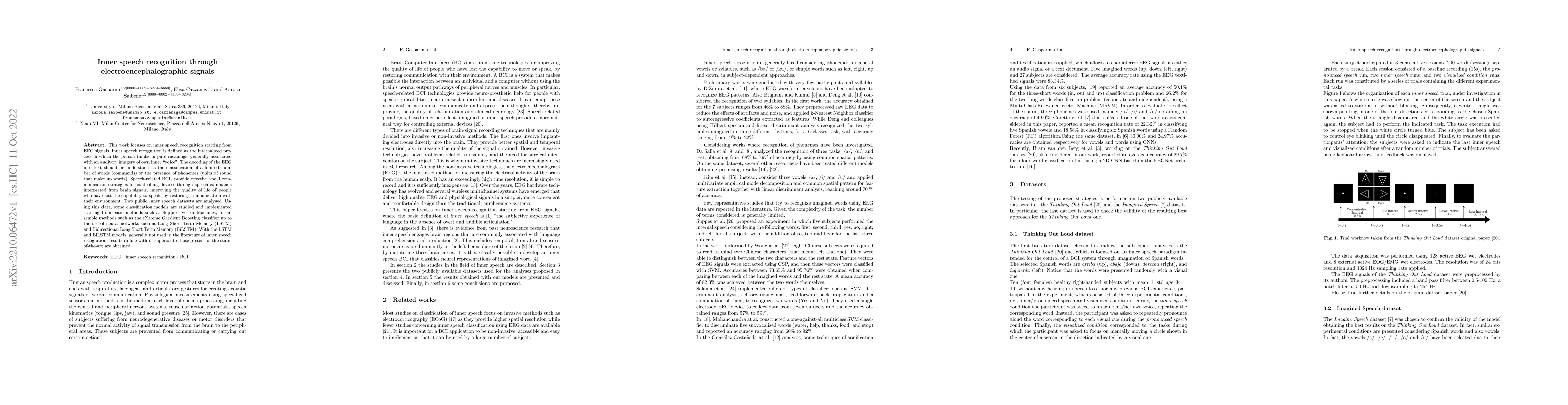 Thumbnail for Inner speech recognition through electroencephalographic signals