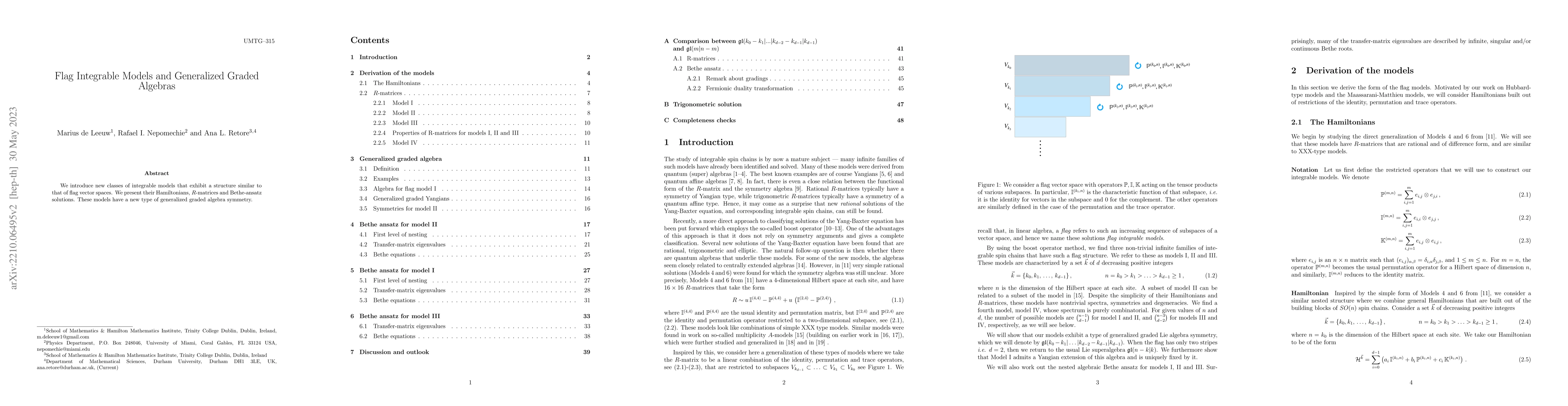 Thumbnail for Flag Integrable Models and Generalized Graded Algebras