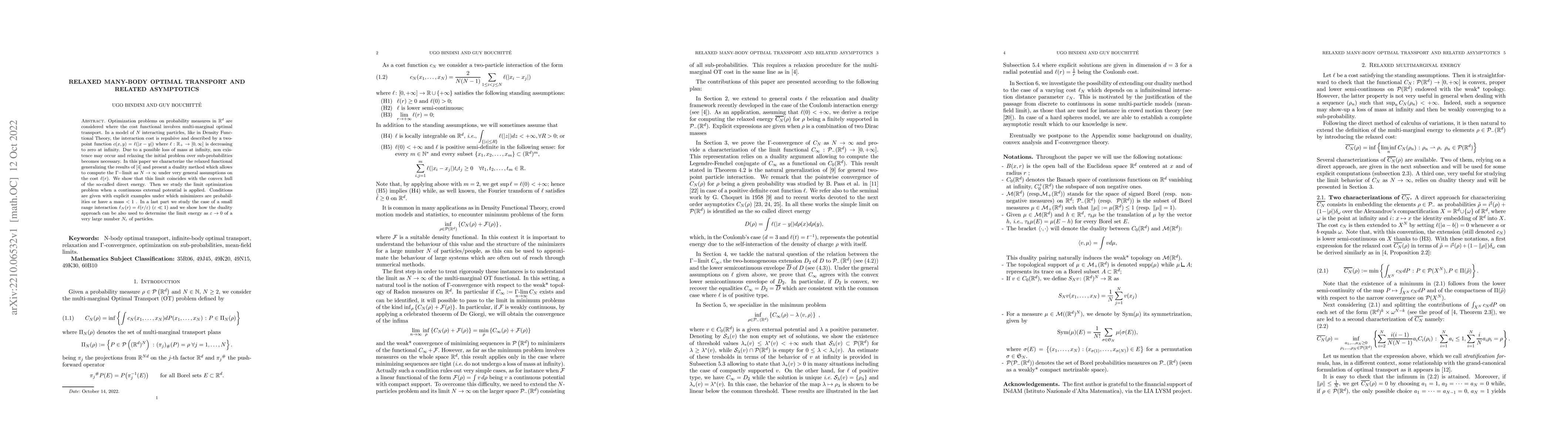 Thumbnail for Relaxed many-body optimal transport and related asymptotics