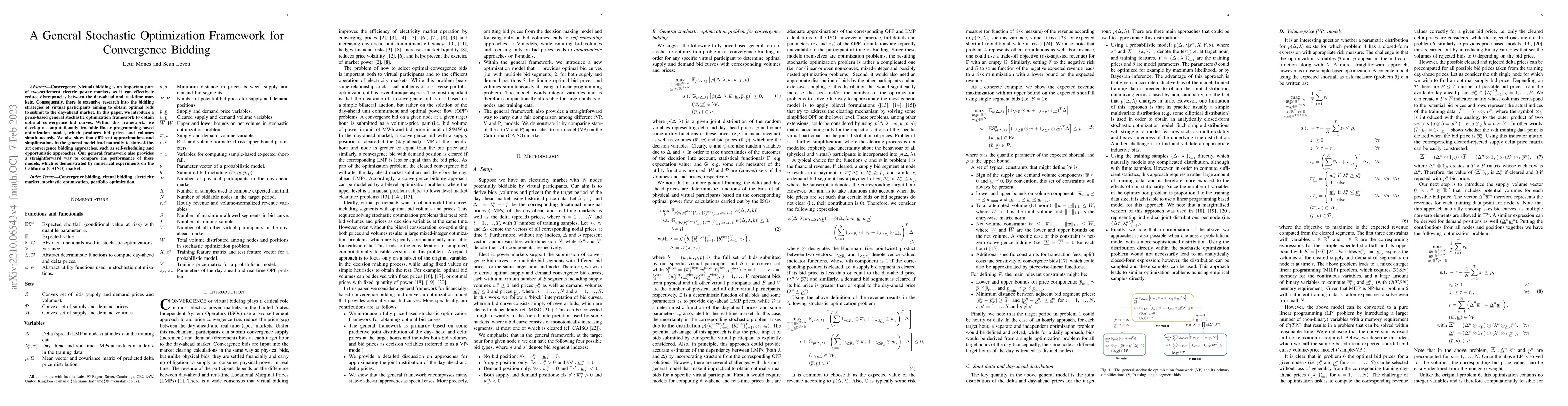 Thumbnail for A General Stochastic Optimization Framework for Convergence Bidding